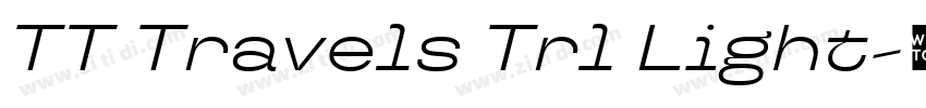 TT Travels Trl Light字体转换